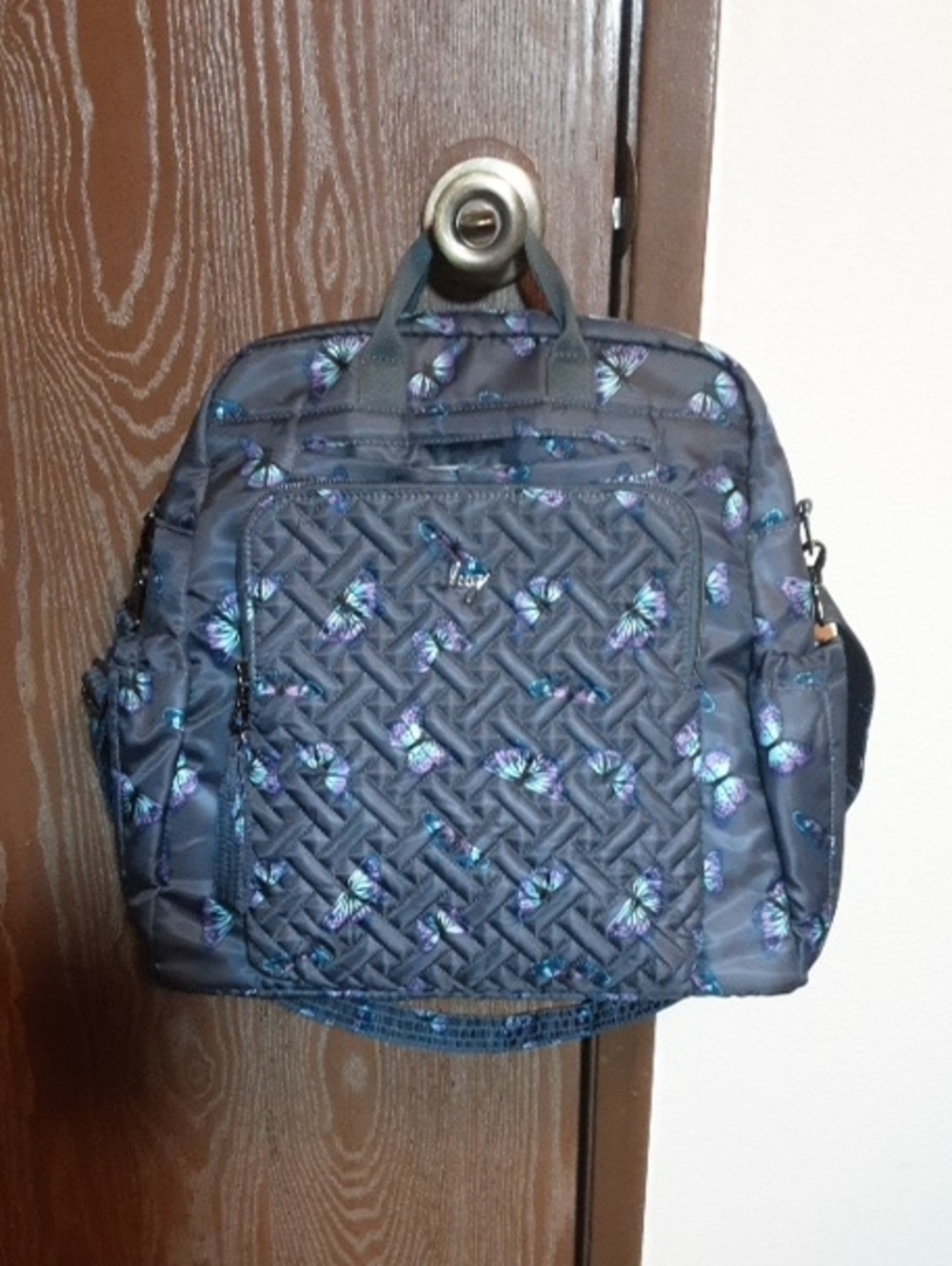 Lug Sonata Crossbody In Pretty Butterfly Gray